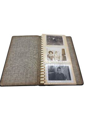 Vintage 1960s 1970s Photo Album 60 Snapshots Family Beach Travel Kids Horses USA